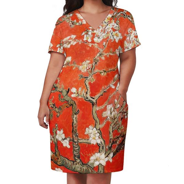 plus size dresses vincent van gogh v neck red almond blossoms cute e streetwear pattern casual with pockets size 4xl 230510, Black
plus size dresses vincent van gogh v neck red almond blossoms cute e streetwear pattern casual with pockets size 4xl 230510, Black