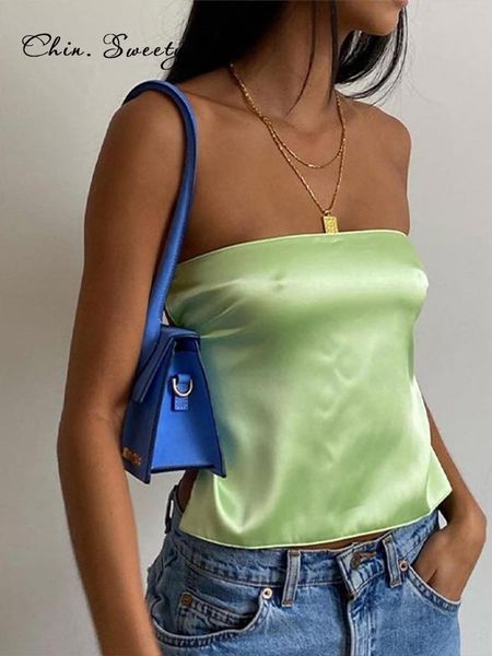 womens tanks camis satin backless tube women green y2k summer bandage sleeveless strapless tank off shoulder club 230509, White
womens tanks camis satin backless tube women green y2k summer bandage sleeveless strapless tank off shoulder club 230509, White