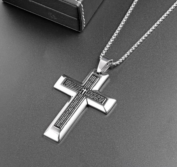 mens blue black double bible cross stainless steel necklace prayer pendant fashion jewelry men necklaces for gifts7899074, Silver
mens blue black double bible cross stainless steel necklace prayer pendant fashion jewelry men necklaces for gifts7899074, Silver