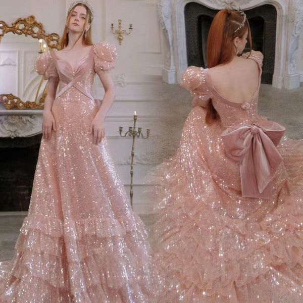 sparkly pink long prom dress for black girls sequine ruffles backless formal birthday party gowns robe de soiree vestidos festa guest party
sparkly pink long prom dress for black girls sequine ruffles backless formal birthday party gowns robe de soiree vestidos festa guest party