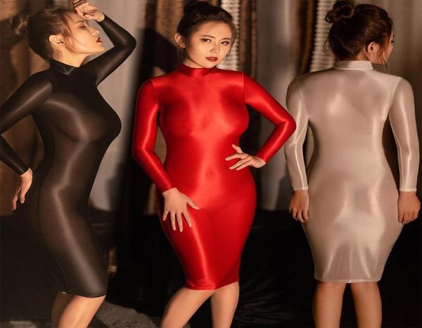 swimbody suits new women see through dress glossy stretch shiny smooth tight long sleeves skirt buttocks nightdress5267321
swimbody suits new women see through dress glossy stretch shiny smooth tight long sleeves skirt buttocks nightdress5267321