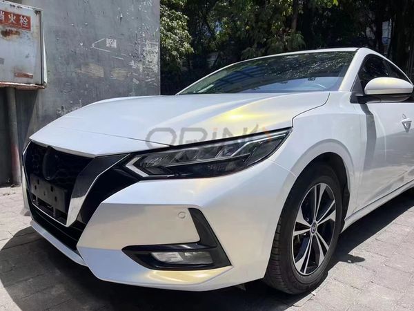 premium pet pearl glossy metallic white to gold chameleon vinyl wrap film air-release adhesive car wrapping roll