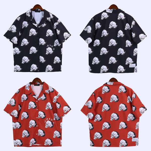 men's casual shirt 2023 fashion designer brand summer new skull print high street short sleeve loose, White;black
men's casual shirt 2023 fashion designer brand summer new skull print high street short sleeve loose, White;black