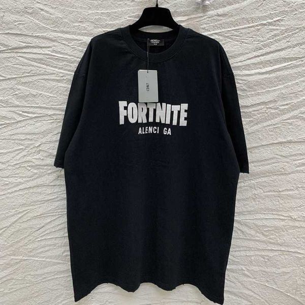 men's hoodies sweatshirts summer b fortress night co branded letter embroidered men's and women's short sleeved t-shirt xhmi, Black
men's hoodies sweatshirts summer b fortress night co branded letter embroidered men's and women's short sleeved t-shirt xhmi, Black