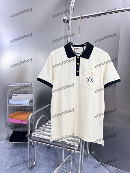 xinxinbuy men designer tee t shirt 23ss paris letter embroidery pocket short sleeve cotton women apricot blue s-2xl, Black;brown
xinxinbuy men designer tee t shirt 23ss paris letter embroidery pocket short sleeve cotton women apricot blue s-2xl, Black;brown