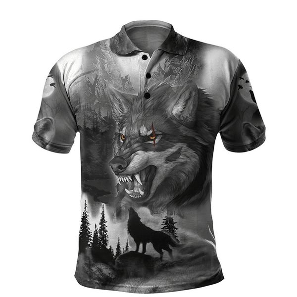 men's polos the wolf graphic 3d printed polo shirt for men summer short sleeve fashion casual oversized tshirt person outdoor 230510, White;black
men's polos the wolf graphic 3d printed polo shirt for men summer short sleeve fashion casual oversized tshirt person outdoor 230510, White;black
