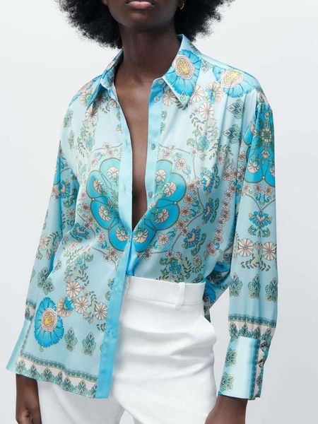 shirts kumsvag 2023 summer women shirts blouses vintage satin floral print long sleeve thin female elegant street clothing, White
shirts kumsvag 2023 summer women shirts blouses vintage satin floral print long sleeve thin female elegant street clothing, White