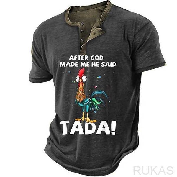 rukas shirt henry t-shirt graphic rooster henry clothing 3d printing outdoor casual short sleeve button down coat printing fashion original, White;black
rukas shirt henry t-shirt graphic rooster henry clothing 3d printing outdoor casual short sleeve button down coat printing fashion original, White;black
