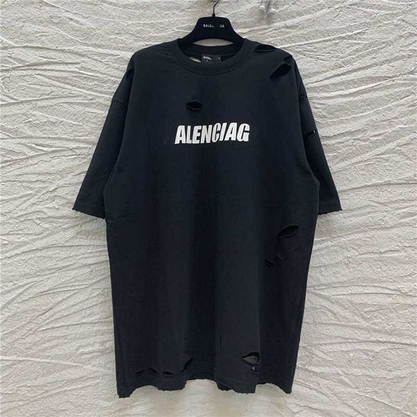 men's hoodies sweatshirts summer b house broken hole burst letter net red same men's and women's short sleeve t-shirt o08s, Black
men's hoodies sweatshirts summer b house broken hole burst letter net red same men's and women's short sleeve t-shirt o08s, Black