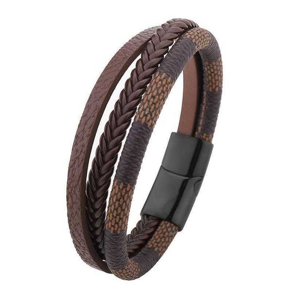 retro patterns leather bracelet multi layer hand woven magnetic buckle, Golden;silver
retro patterns leather bracelet multi layer hand woven magnetic buckle, Golden;silver