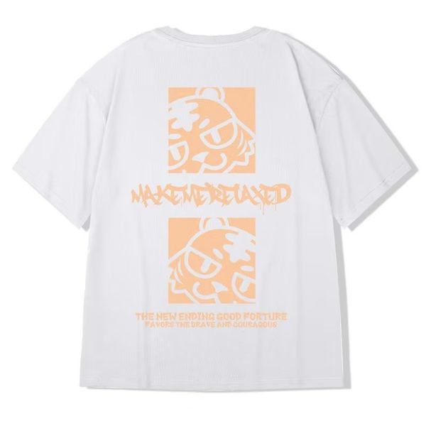 men's t-shirts american retro fashion brand short sleeve for men's summer new short sleeve medium sleeve loose t-shirt, White;black
men's t-shirts american retro fashion brand short sleeve for men's summer new short sleeve medium sleeve loose t-shirt, White;black