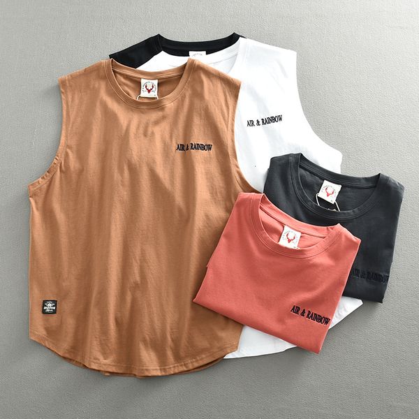men' tank summer men' retro trend cotton athleisure loose vest print sleeveless tshirt 230509, White;black
men' tank summer men' retro trend cotton athleisure loose vest print sleeveless tshirt 230509, White;black