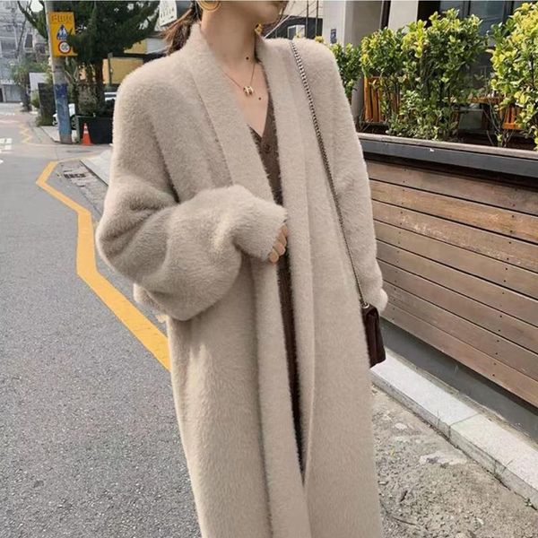sweaters female maje casual 2022 new autumn winter loose knitted long sleeve warm heavy knitted cardigan coat for women thicken, White;black
sweaters female maje casual 2022 new autumn winter loose knitted long sleeve warm heavy knitted cardigan coat for women thicken, White;black