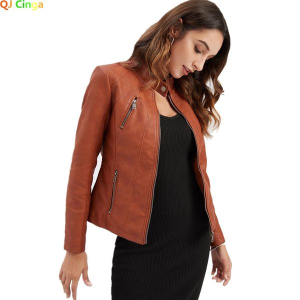 fur leather jackets for women's 2022 autumn spring female coat black red brown women moto biker zipper jacket chaqueta cuero mujer
fur leather jackets for women's 2022 autumn spring female coat black red brown women moto biker zipper jacket chaqueta cuero mujer