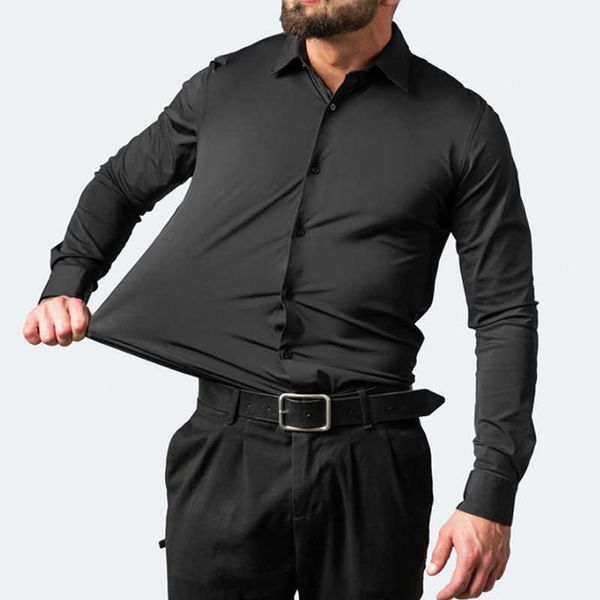 men's casual shirts 6xl new autumn and winter elastic force non-iron men's long-sleeved business casual shirt solid color merceriz, White;black
men's casual shirts 6xl new autumn and winter elastic force non-iron men's long-sleeved business casual shirt solid color merceriz, White;black