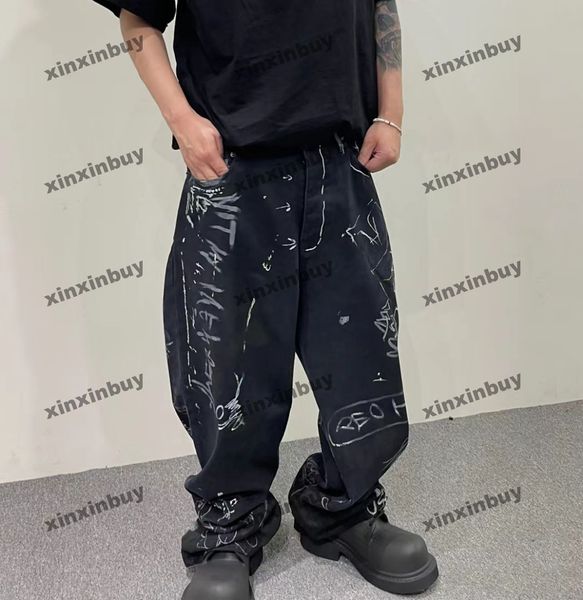 xinxinbuy men designer pant summer graffiti baggy pants streetwear women apricot black s-l, Black;brown
xinxinbuy men designer pant summer graffiti baggy pants streetwear women apricot black s-l, Black;brown