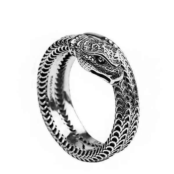 vintage popular oxidized snake ring with three-dimensional carved inscription snake ring suitable for couples wedding anniversary confidence, Silver
vintage popular oxidized snake ring with three-dimensional carved inscription snake ring suitable for couples wedding anniversary confidence, Silver