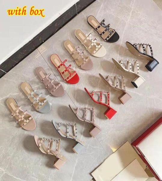new rivet flat slippers sandals women039s versatile fashion wear beach open toe 65cm thick heel sandals with box and dust bag 8240932, Black
new rivet flat slippers sandals women039s versatile fashion wear beach open toe 65cm thick heel sandals with box and dust bag 8240932, Black