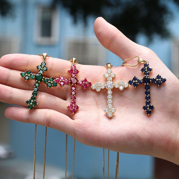 14k gold gemstones cross pendant silver color wedding pendants necklace for women bridal charm party choker jewelry
14k gold gemstones cross pendant silver color wedding pendants necklace for women bridal charm party choker jewelry