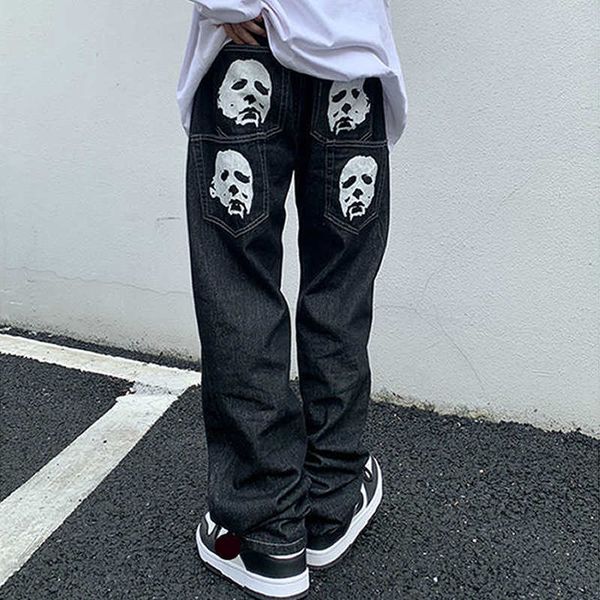men's pants y2k korean men fashion black streetwear casual skull straight wide leg cargo pants baggy denim trousers low rise jeans clot
men's pants y2k korean men fashion black streetwear casual skull straight wide leg cargo pants baggy denim trousers low rise jeans clot