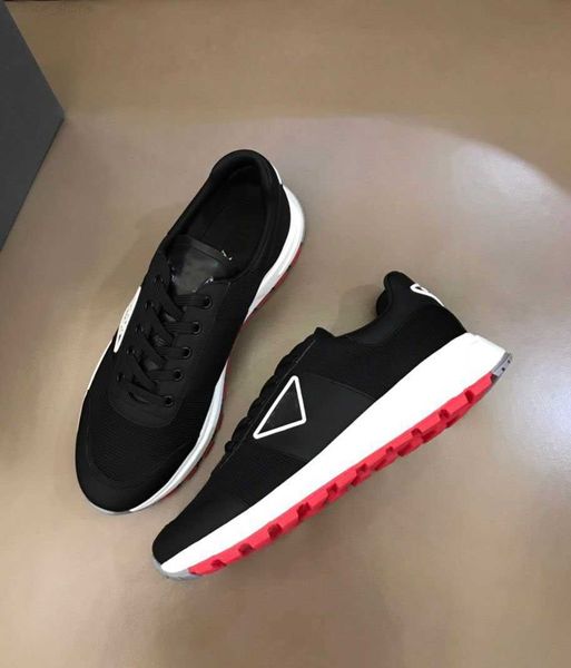 

quality prax 01 men sneakers shoes re-nylon technical fabric casual walking mesh breath runner sports rubber lug sole party wedding, Black