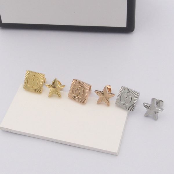 designer square pentagram earrings asymmetrical 925 silver 18k gold rose gold womens fashion earrings wedding party gifts never fade, Golden;silver
designer square pentagram earrings asymmetrical 925 silver 18k gold rose gold womens fashion earrings wedding party gifts never fade, Golden;silver