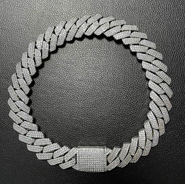 20mm diamond miami prong cuban link chain choker necklace bracelets 14k white gold iced icy 3row cubic zirconia jewelry iced cz chain, Silver
20mm diamond miami prong cuban link chain choker necklace bracelets 14k white gold iced icy 3row cubic zirconia jewelry iced cz chain, Silver