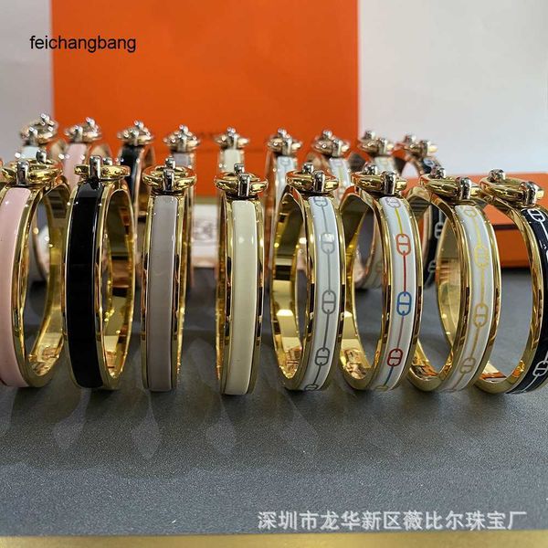 8a h ermes designer bracelets brass plated 18k rose gold pig nose enamel h couple bracelet and for men women, Black 
8a h ermes designer bracelets brass plated 18k rose gold pig nose enamel h couple bracelet and for men women, Black