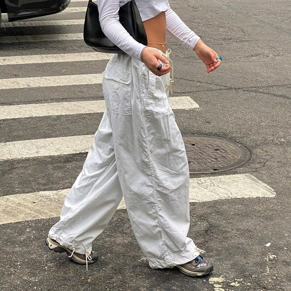 women s pants s celana kargo hippie pinggang rendah wanita panjang kaki lebar saku tali serut parasut korea drop 230509, Black;white
women s pants s celana kargo hippie pinggang rendah wanita panjang kaki lebar saku tali serut parasut korea drop 230509, Black;white