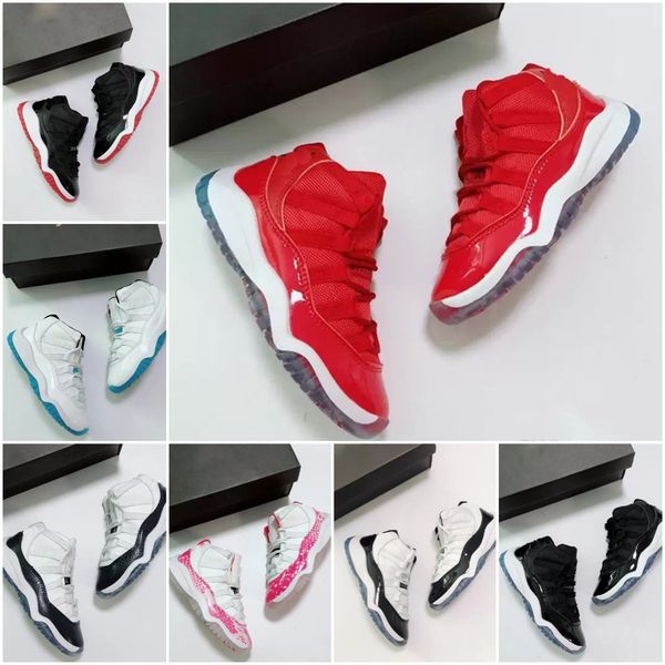 kids air jumpman 11 basketball shoes boys girls 11s cherry midnight navy velvet cool grey 25th anniversary bred trainers sport sneakers mich, Black
kids air jumpman 11 basketball shoes boys girls 11s cherry midnight navy velvet cool grey 25th anniversary bred trainers sport sneakers mich, Black