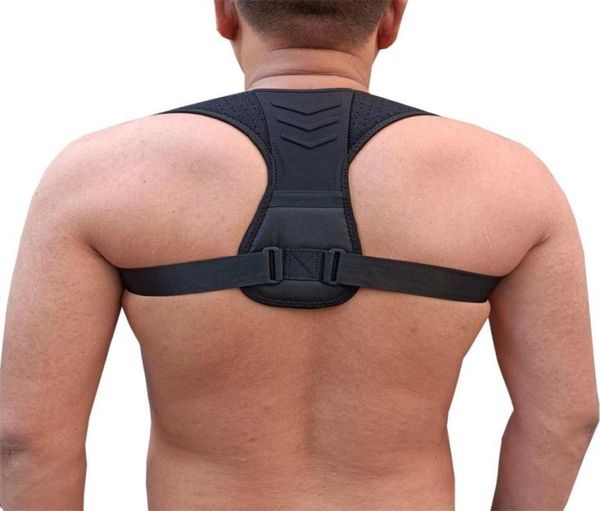back support adjustable posture corrector corset shoulder brace belt6437295, Black;blue
back support adjustable posture corrector corset shoulder brace belt6437295, Black;blue