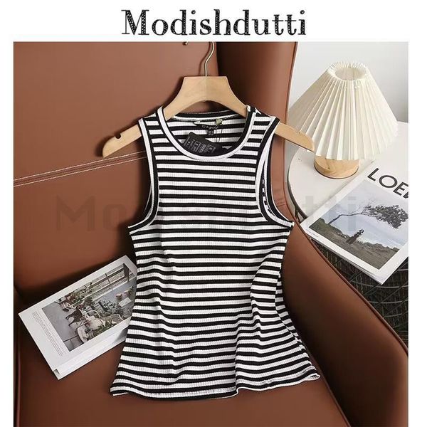 women's tanks camis modishdutti spring summer women fashion sleeveless striped vest female casual round neck slim 230510, White
women's tanks camis modishdutti spring summer women fashion sleeveless striped vest female casual round neck slim 230510, White