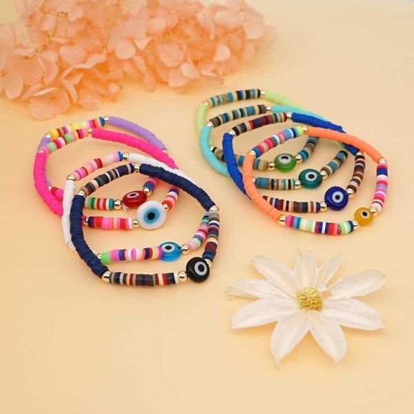 tong bohemian beach style colorful charm polymer clay multi color glass eye beads bracelet for women, Golden;silver
tong bohemian beach style colorful charm polymer clay multi color glass eye beads bracelet for women, Golden;silver