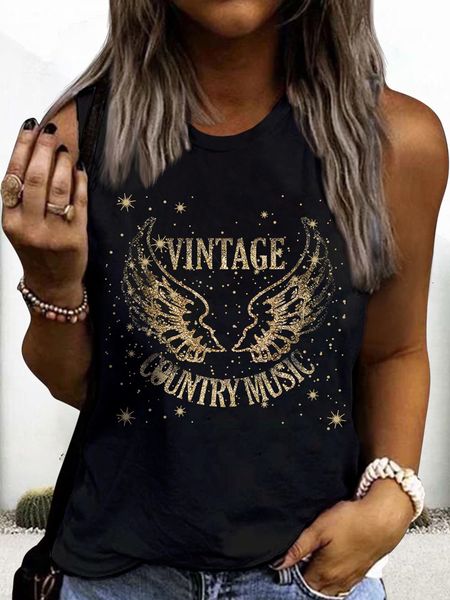 women's tanks camis vintage country music tank for women funny letter wings print sleeveless shirts causal loose fit summer tee street, White
women's tanks camis vintage country music tank for women funny letter wings print sleeveless shirts causal loose fit summer tee street, White