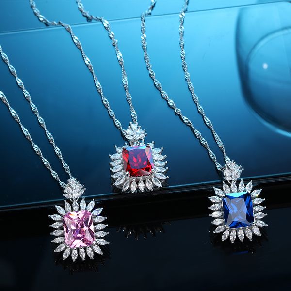 new 100% 925 sterling silver necklace pendant chain red blue pink green luxurious for women fashion jewelry original gifts
new 100% 925 sterling silver necklace pendant chain red blue pink green luxurious for women fashion jewelry original gifts