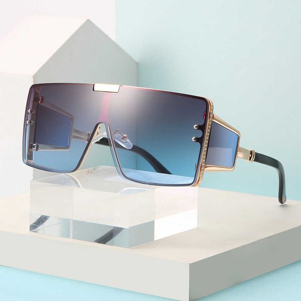 2021 conjoined flat large frame women's ins wide leg sunglasses men's a22 new sunglasses, White;black
2021 conjoined flat large frame women's ins wide leg sunglasses men's a22 new sunglasses, White;black