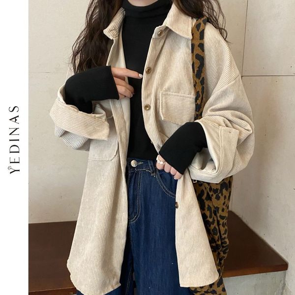 women's blouses shirts yedinas vintage corduroy solid texture oversize turndown collar batwing sleeve chic loose plus size 230510, White
women's blouses shirts yedinas vintage corduroy solid texture oversize turndown collar batwing sleeve chic loose plus size 230510, White