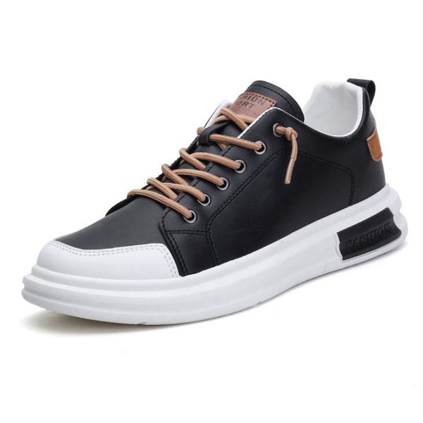 pu leather casual sneakers for men non-slip white shoes vulcanized trainers male fashion outdoor flats sports running shoes, Black
pu leather casual sneakers for men non-slip white shoes vulcanized trainers male fashion outdoor flats sports running shoes, Black