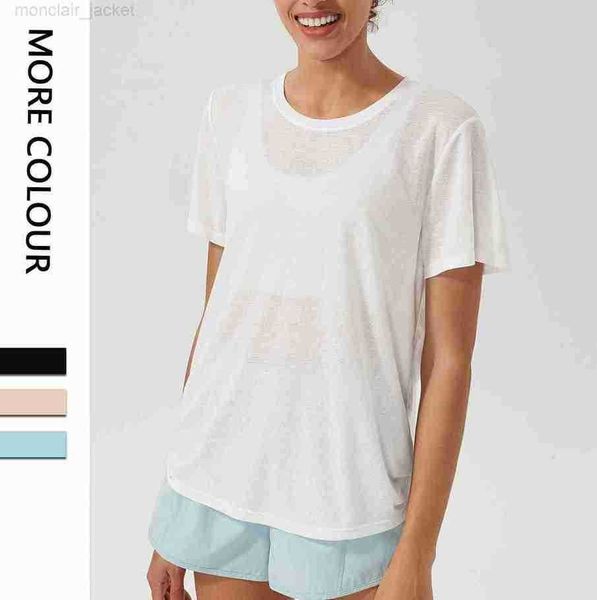 desginer alo yoga t shirt summer loose fit sports women's short sleeve lightweight quick drying fitness cover up breathable nude suit 2, White
desginer alo yoga t shirt summer loose fit sports women's short sleeve lightweight quick drying fitness cover up breathable nude suit 2, White