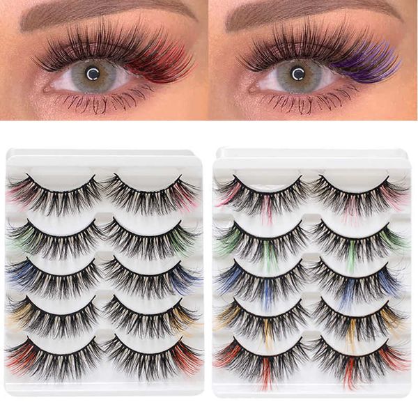 false eyelashes 1/5 pairs false eyelashes mix color cosplay eyelashes for extension colorful 3d fluffy mink lash beauty makeup tools j230510
false eyelashes 1/5 pairs false eyelashes mix color cosplay eyelashes for extension colorful 3d fluffy mink lash beauty makeup tools j230510