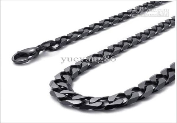 black plated 8mm curb link necklace chain stainless steel mens fashion jewelry 24 fashion1943390, Silver
black plated 8mm curb link necklace chain stainless steel mens fashion jewelry 24 fashion1943390, Silver