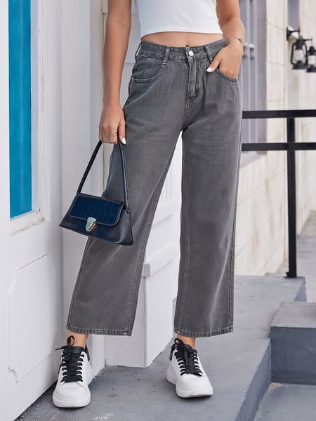 women's jeans zhisilao straight jeans women gray wide leg pants mom femme jeans high waist woman trousers clothing pantalone 230510, Blue
women's jeans zhisilao straight jeans women gray wide leg pants mom femme jeans high waist woman trousers clothing pantalone 230510, Blue
