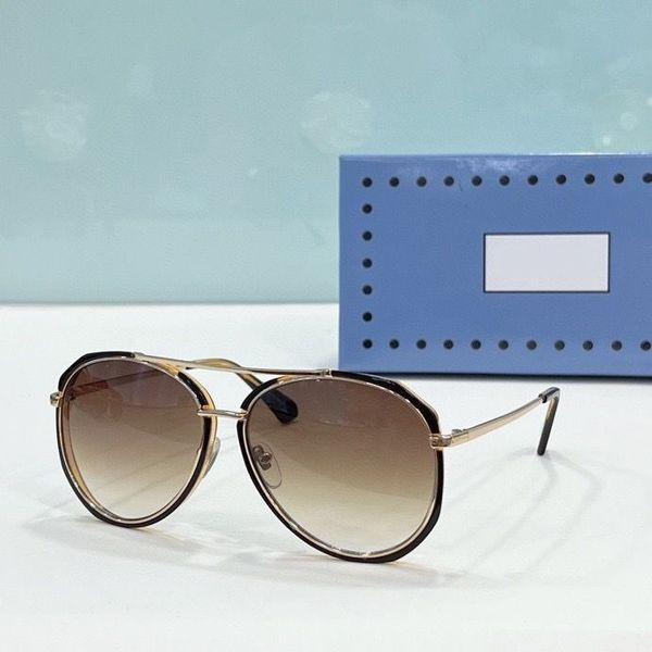 2023 women men fashion sunglasses gold black thin metal frame brown gradient color oval glasses available with box, White;black
2023 women men fashion sunglasses gold black thin metal frame brown gradient color oval glasses available with box, White;black