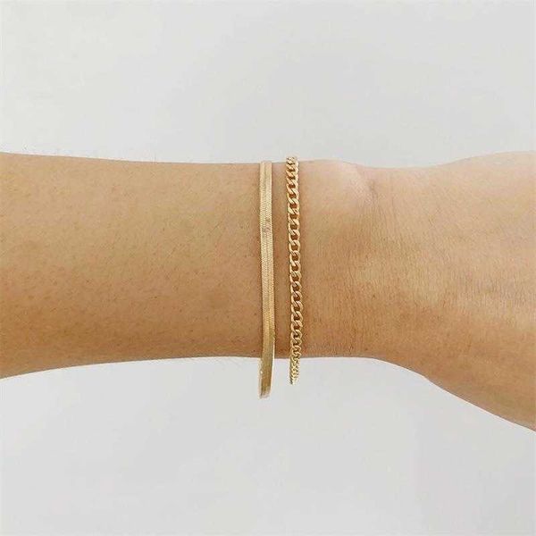emanco bracelet fashion cuban link chain stainless steel double layer twin, Golden;silver
emanco bracelet fashion cuban link chain stainless steel double layer twin, Golden;silver