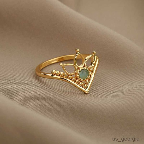 band rings opal rings for women stainless steel lotus flowers round charm ring finger wedding accessories jewelry gift, Silver
band rings opal rings for women stainless steel lotus flowers round charm ring finger wedding accessories jewelry gift, Silver