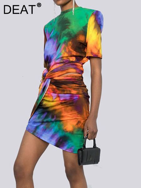 two piece dress deat fashion womens printed oneck short sleeve thin high waist irregular pleated colorful skirt spring gx113 230509, White
two piece dress deat fashion womens printed oneck short sleeve thin high waist irregular pleated colorful skirt spring gx113 230509, White