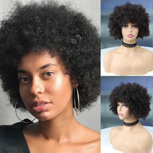 nxy hair wigs glueless wig human afro kinky curly for women short deep wave with bangs perruque cheveux humain 230619, Black
nxy hair wigs glueless wig human afro kinky curly for women short deep wave with bangs perruque cheveux humain 230619, Black