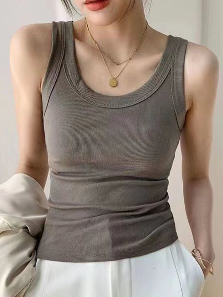 women's tanks camis summer tank women sleeveless casual solid basic t-shirts fashion threaded sling vest white female 8 colors 230510
women's tanks camis summer tank women sleeveless casual solid basic t-shirts fashion threaded sling vest white female 8 colors 230510