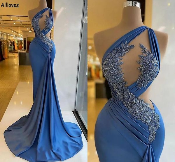 blue arabic aso ebi long mermaid prom dresses exquisite lace appliques beaded one shoulder satin evening party gowns hollow out second recep, Black
blue arabic aso ebi long mermaid prom dresses exquisite lace appliques beaded one shoulder satin evening party gowns hollow out second recep, Black