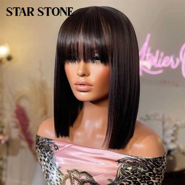 hair wigs straight short bob human with bangs brazilian for woman full machine made glueless 230510, Black
hair wigs straight short bob human with bangs brazilian for woman full machine made glueless 230510, Black